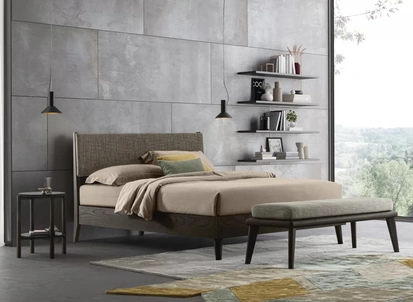 Letto con testiera Orimento di Oggioni