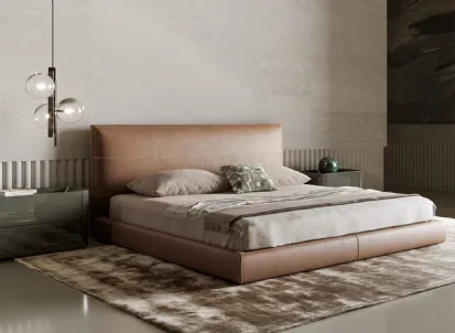 Letto in pelle Oris di Bonaldo