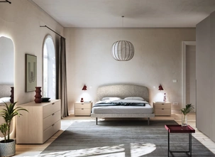 Letto in tessuto imbottito Park Night 22 di Orme