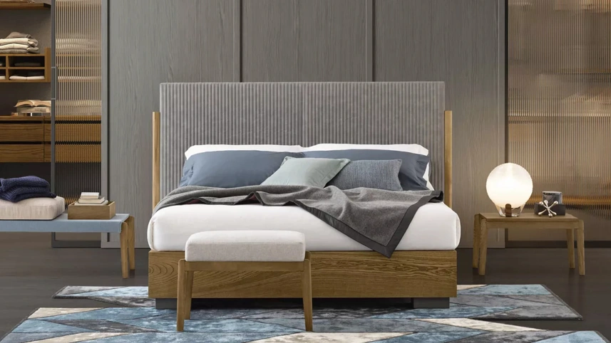 Letto con contenitore Promenade di Oggioni