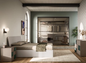 Letto matrimoniale Scudo Night 20 di Orme