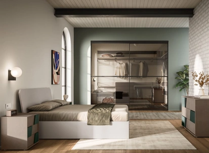 Letto matrimoniale Scudo Night 20 di Orme