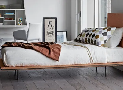 Letto con testiera Thin di Bonaldo
