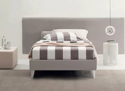 Letto singolo Kelly Tessile con contenitore di Oggioni