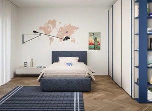 Letto singolo Swell con contenitore di Nidi