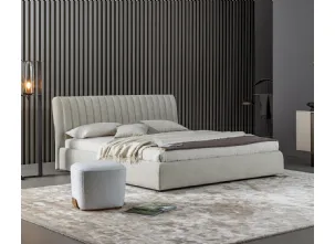 Letto in tessuto imbottito con box contenitore Tonight di Bonaldo