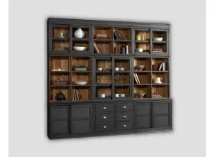Libreria DB006583 legno vecchio laccato Lavagna di Dialma Brown