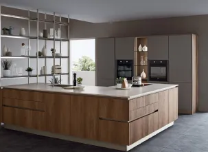 Libreria divisoria in metallo finitura bronzo Tribeca 05 di Veneta Cucine