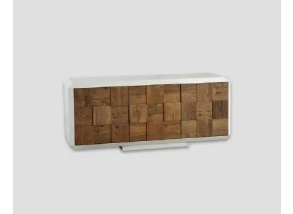 Madia DB005947 legno vecchio struttura laccata cerata bianco di Dialma Brown