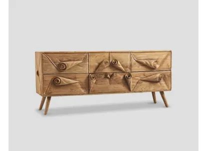 Madia DB006053 in legno con decori di Dialma Brown