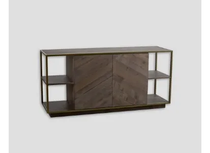 Madia DB006737 finitura dark grey struttura metallo bronzato di Dialma Brown