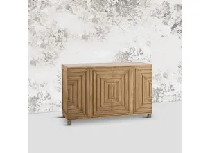Madia Malaga realizzata in legno stratificato e legno massello di Mindi naturale di Dialma Brown