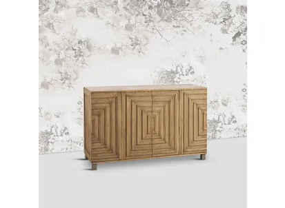 Madia Malaga realizzata in legno stratificato e legno massello di Mindi naturale di Dialma Brown