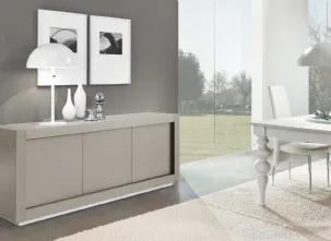 Madia Picasso P1 laccata opaca in finitura Tortora di Riflessi