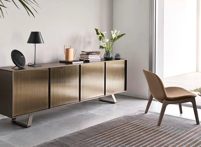 Madia in vetro specchiato Secret di Calligaris