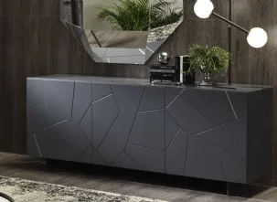 Madia in legno laccato Segno di Riflessi