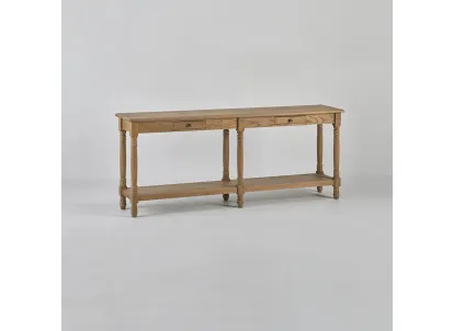 Mobile ingresso Consolle Positano realizzata in legno massello di Rovere naturale di Dialma Brown