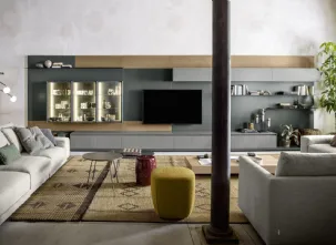 Parete Attrezzata Box 18 Laccato Opaco di Novamobili