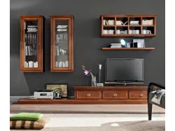 Parete Attrezzata in legno I Ciliegi composizione 2 di Le Fablier