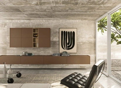 Parete Attrezzata Modula Composizione 03 di Snaidero