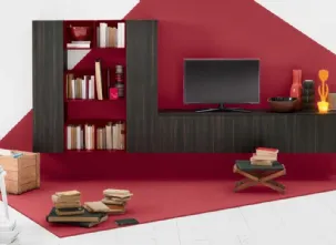 Parete Attrezzata Modulo 7 finitura Larice Intenso Dek di Veneta Cucine