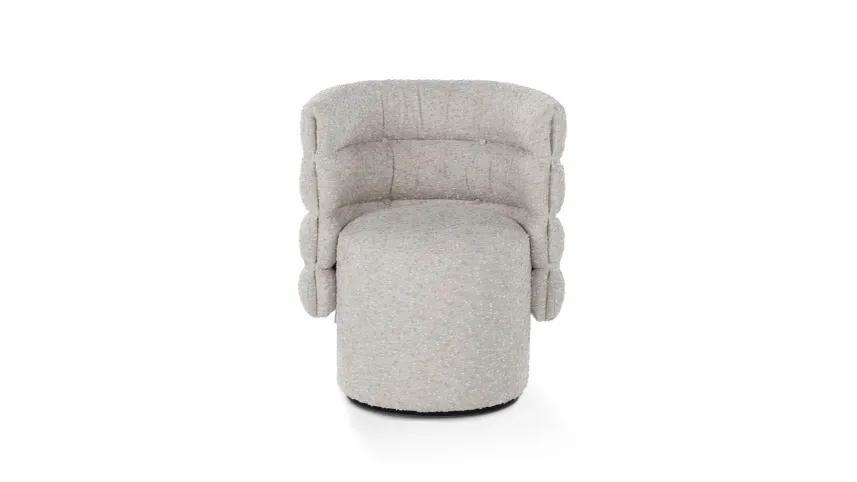 Poltroncina di design in tessuto imbottito Lady G di Calia