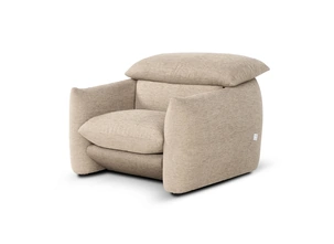 Poltrona in tessuto imbottito Choco Magic di Calia