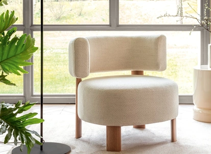 Poltroncina imbottita Glen di Calligaris