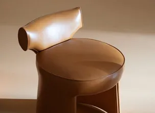Poltroncina in pelle Inga di Baxter