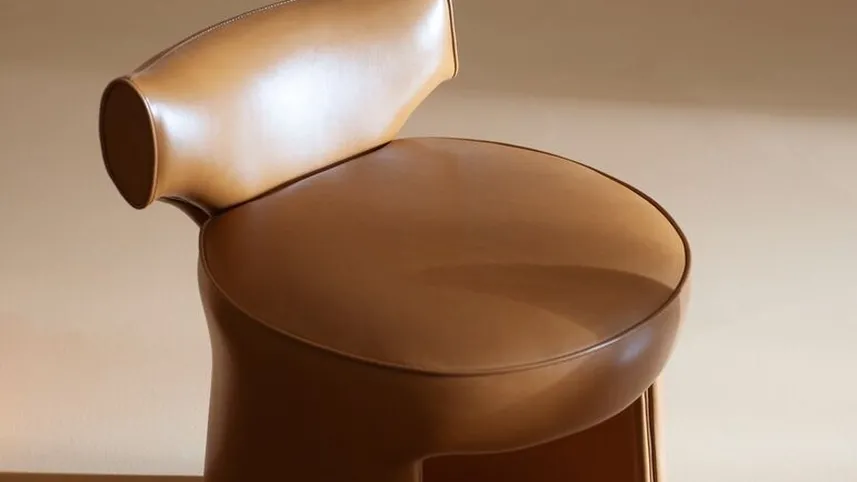 Poltroncina in pelle Inga di Baxter