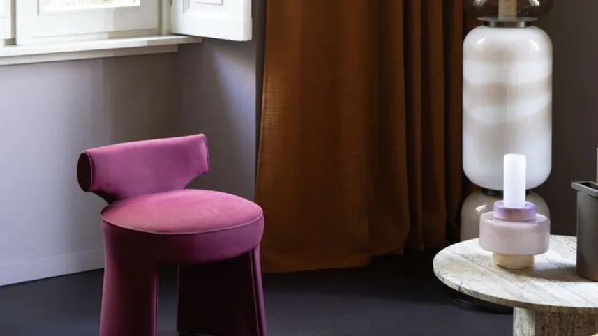 Poltroncina in pelle Inga di Baxter