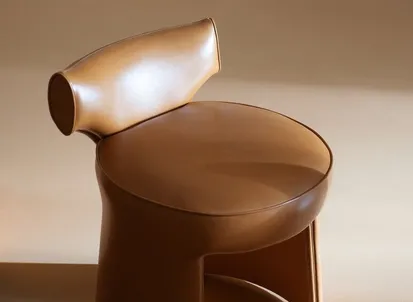 Poltroncina in pelle Inga di Baxter