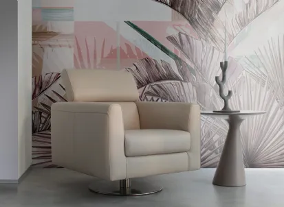 Poltroncina in pelle Joke di Calia