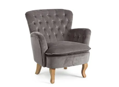Poltrona Orlins grigio chiaro di Bizzotto