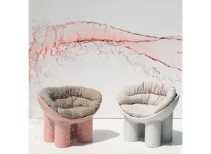 Poltroncina Roly Poly in polietilene con imbottitura di Driade