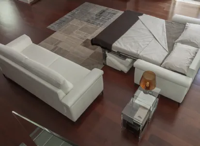 Divano Letto in pelle Beta di Calia