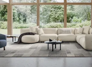 Divano con penisola Ginza di Calligaris