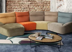 Divano modulare comfort Eliseo di Calia