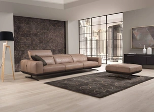 Divano lineare in pelle Gloria di Egoitaliano