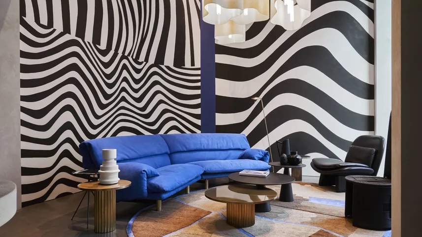 Divano in pelle Jo di Baxter