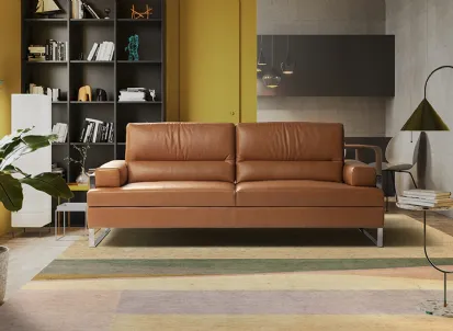 Divano in pelle Magnum di Calia