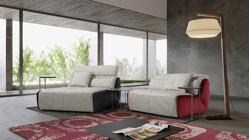 Divano con penisola Selfy di Egoitaliano