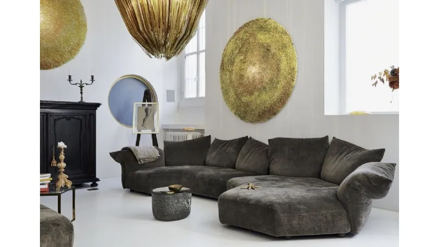 Divano di design con penisola Standard di Edra