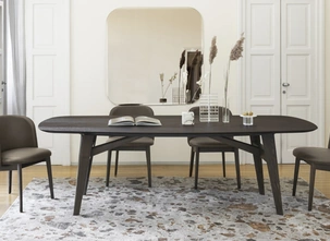 Sedia in pelle Abrey di Calligaris