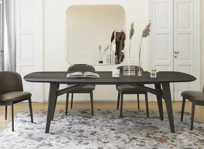 Sedia in pelle Abrey di Calligaris