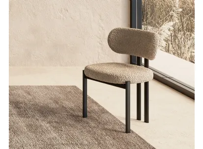 Sedia in tessuto e metallo Bay Metal di Nature Design