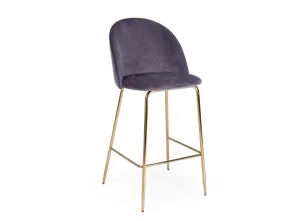 Sgabello Carry Velluto di Bizzotto