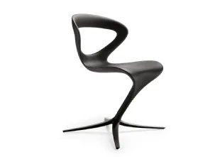 Sedia di design Callita Chair in poliuretano finitura Nero di Infiniti