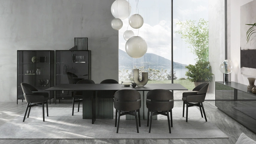 Sedia in pelle Lloyd di Fiam