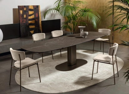 Sedia in tessuto Fifties di Calligaris